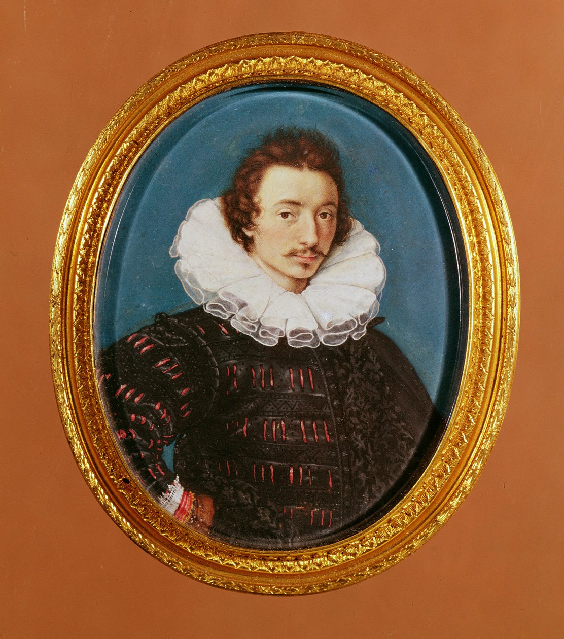Självporträtt (miniatyr) av Isaac Oliver