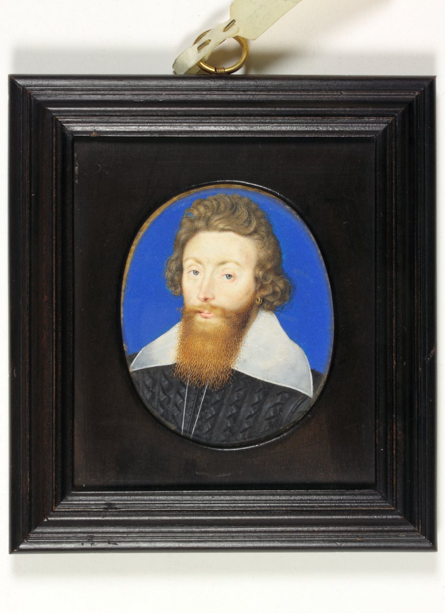 Sir Richard Liveson (Leveson), viceamiral av England (akvarell på veläng) av Isaac Oliver