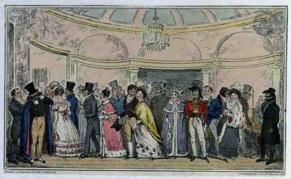 Lämnar Operan, pub. av C. Smith av Isaac Robert Cruikshank