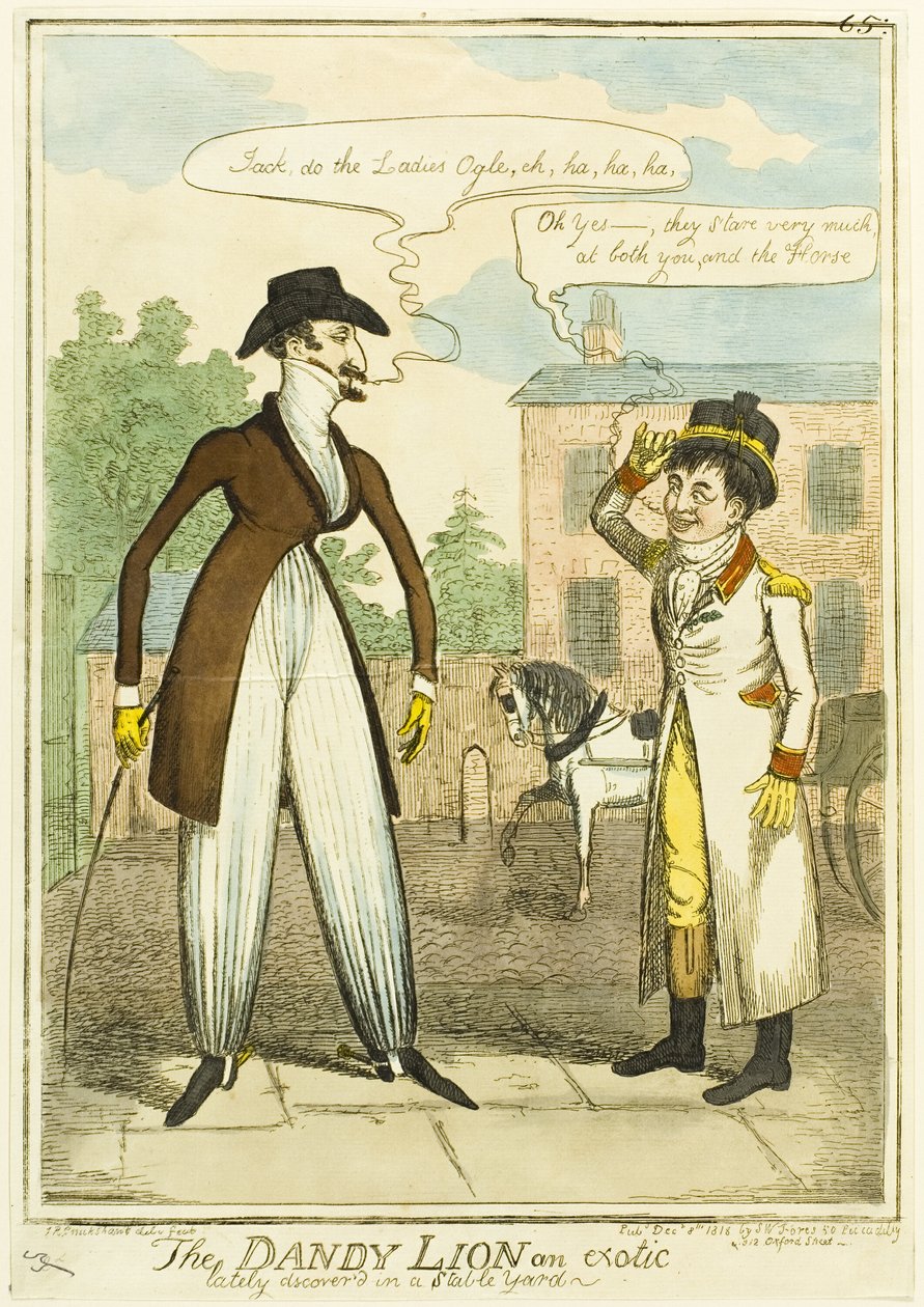 Dandy Lion - ett exotiskt lejon som nyligen upptäcktes i en stallgård av Isaac Robert Cruikshank