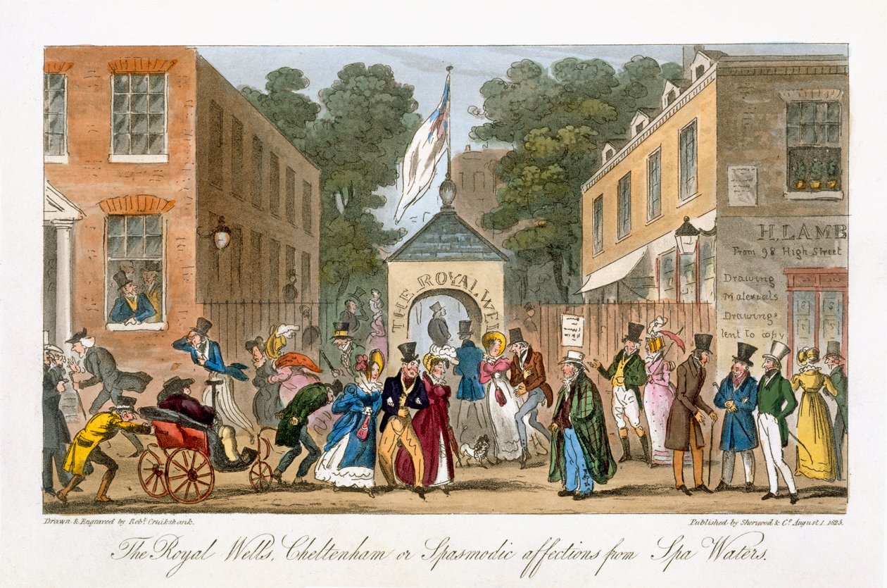 The Royal Wells, Cheltenham or Spasmodic affections from Spa Waters, from 
