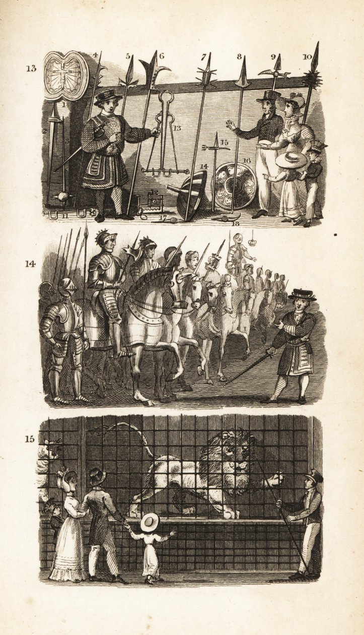 The Tower of London: Armory, the Horse Armory och Wild Beasts in the Tower av Isaac Taylor