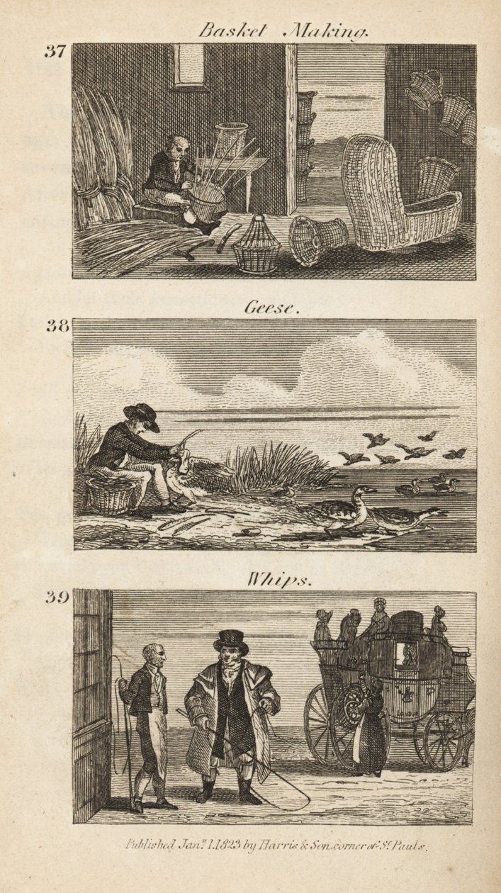 Handlar i Regency England: korgtillverkning, gässplockning och piskor av Isaac Taylor