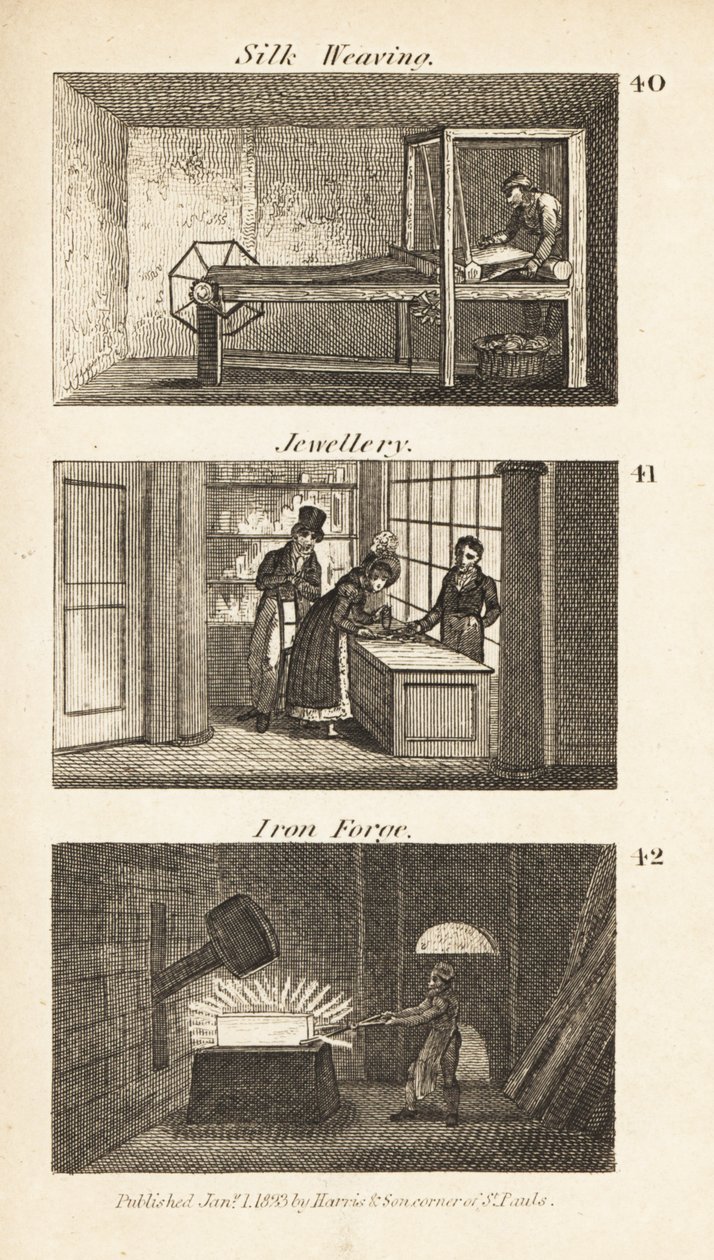 Handlar i Regency England: sidenvävning, smycken och järnsmide av Isaac Taylor