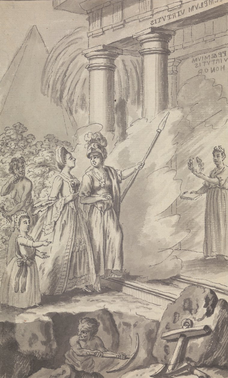 Oidentifierad periodisk/spelillustration av Isaac Taylor