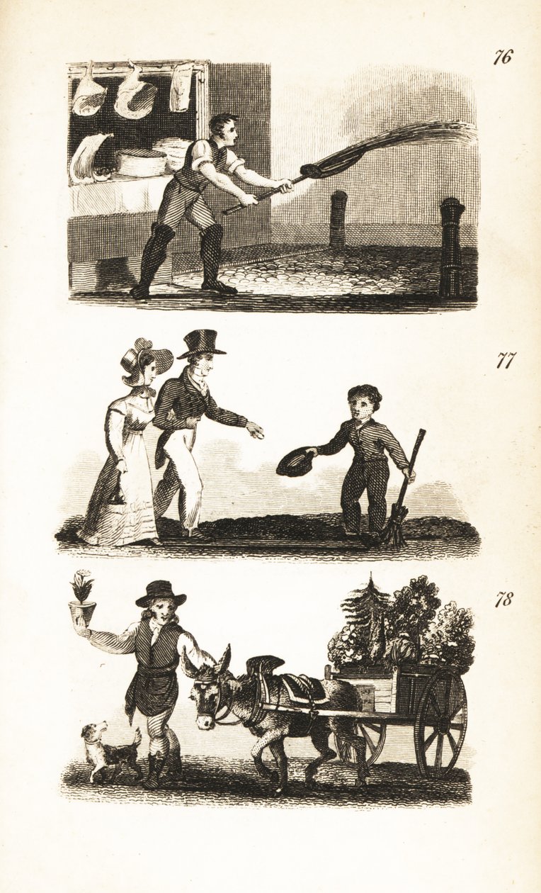 Watering the Streets, Little Boy at the Crossing och Flowerpot Man av Isaac Taylor