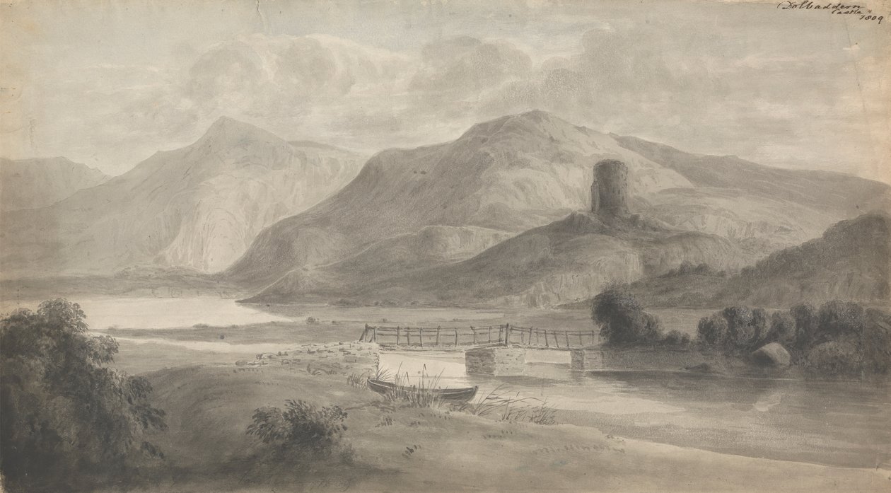 Dolbadarn Castle (Norra Wales) av Isaac Weld