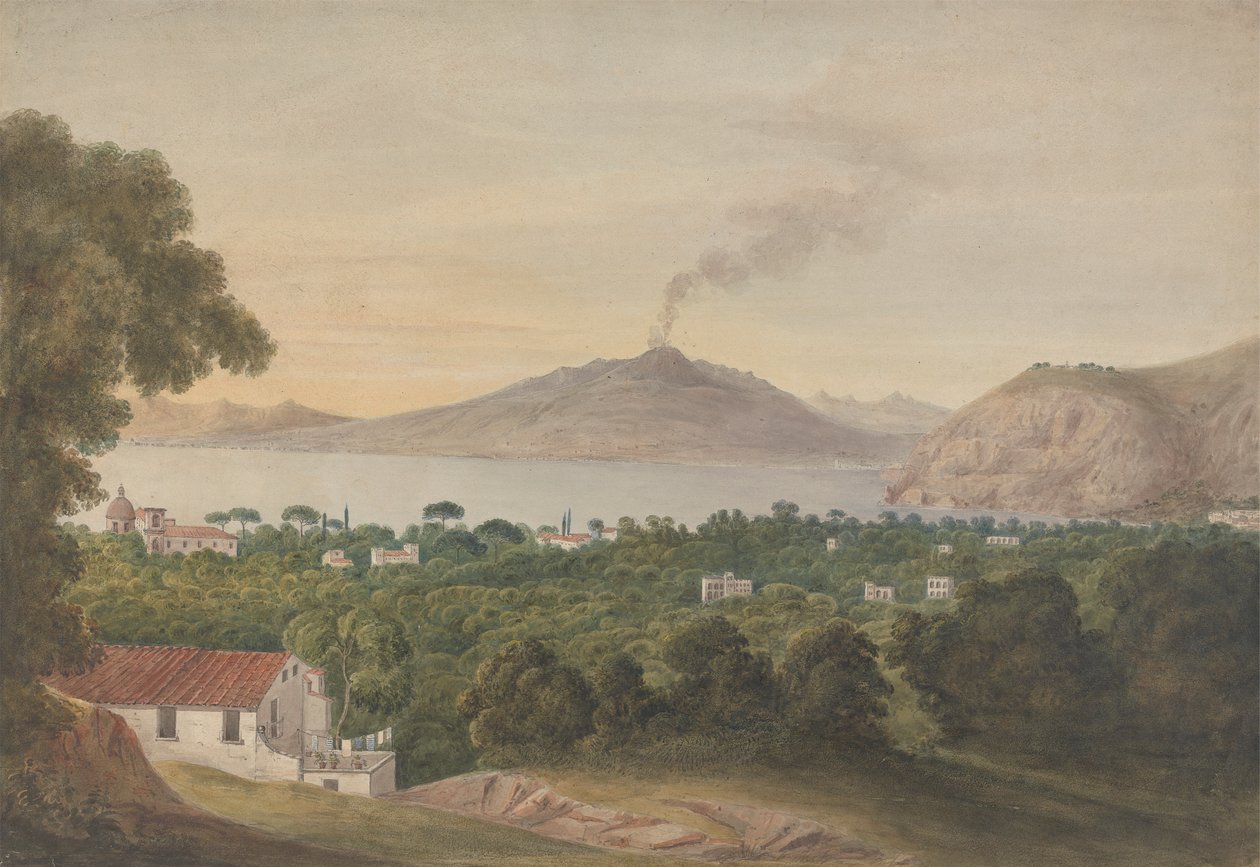 Vesuvius över Neapelbukten av Isaac Weld