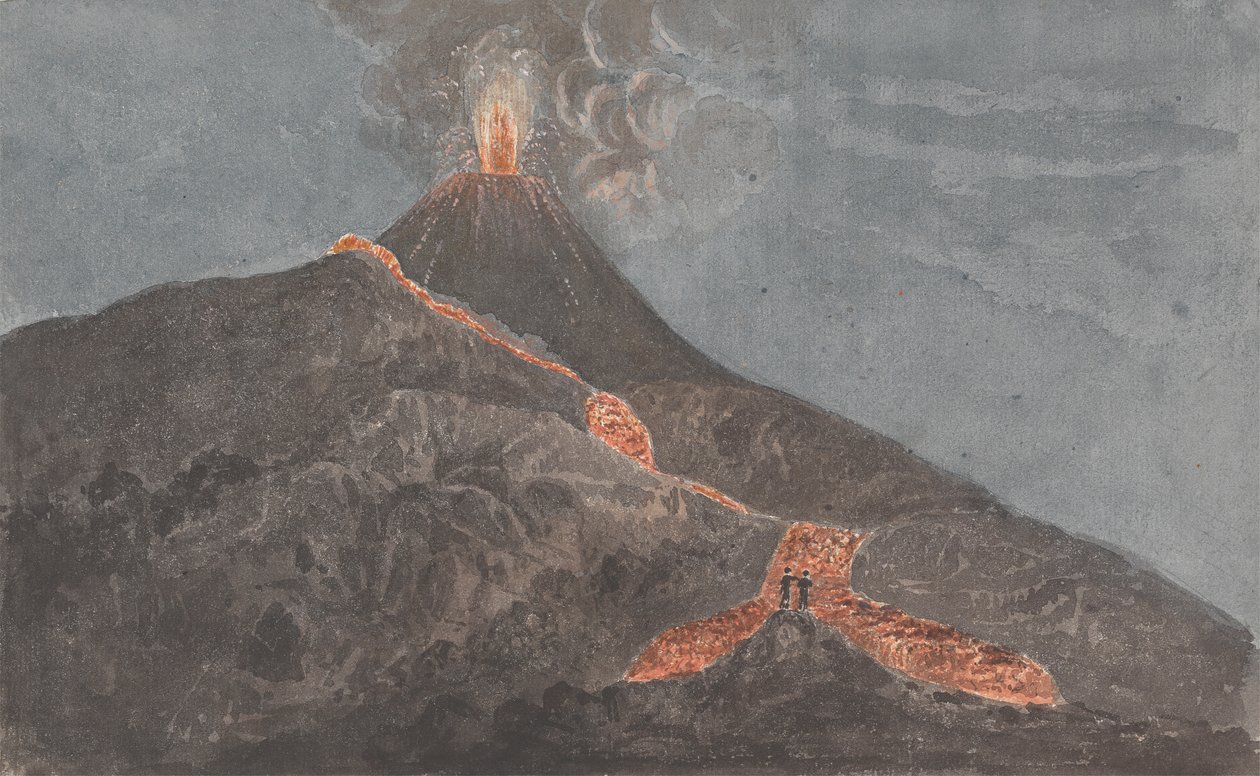 Vesuvius i utbrott av Isaac Weld