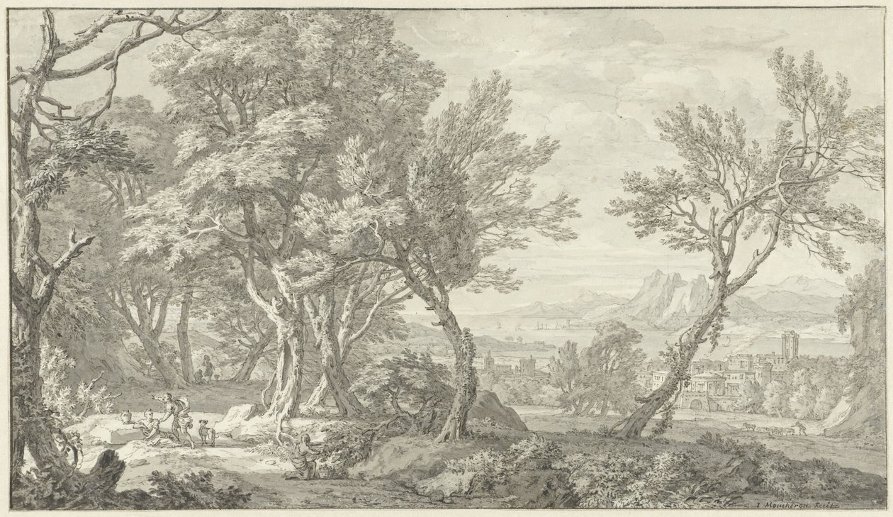 Arkadiskt landskap av Isaac de Moucheron