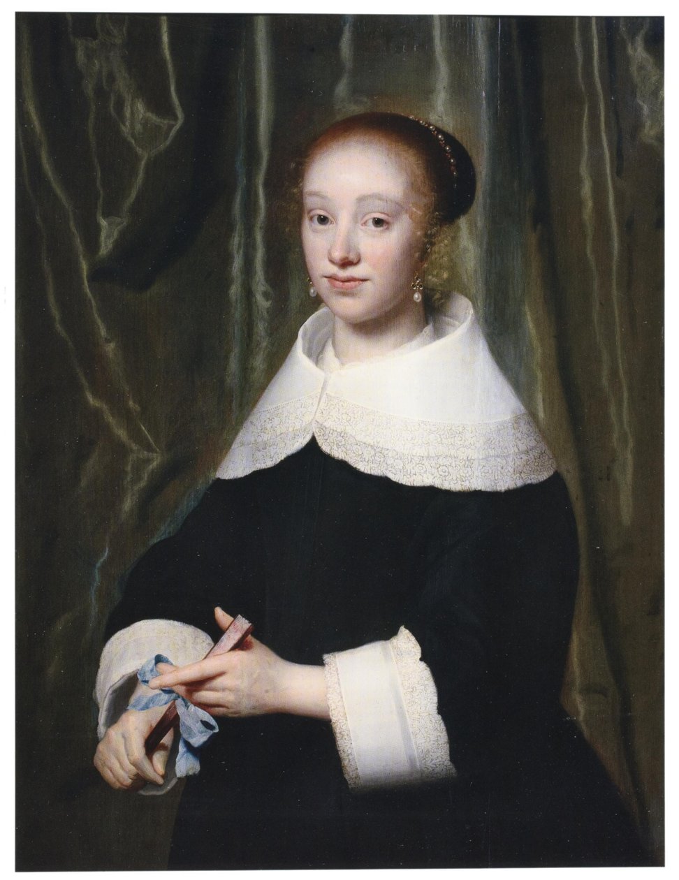 Porträtt av Esther Bary (1630-1696), ca 1652, gift med Jan Hendrik Lestevenon av Isaack Luttichuys