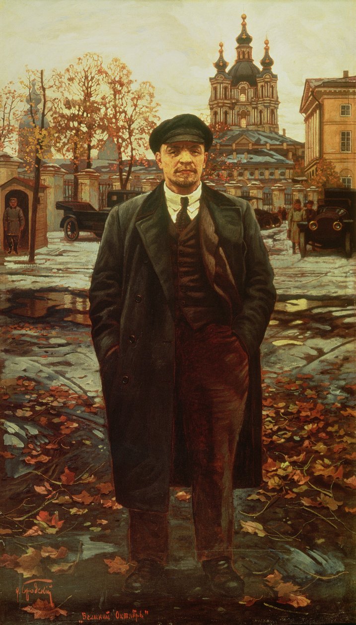 Vladimir Iljitj Lenin (1870-1924) vid Smolnyj, ca 1925 av Isaak Israilevich Brodsky