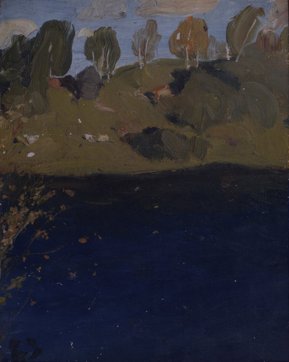 Vid en sjö. Hösten, 1890-talet av Isaak Ilyich Levitan