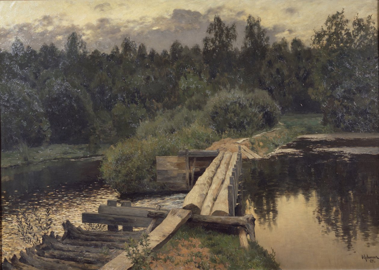 Vid det grunda, 1892 av Isaak Ilyich Levitan