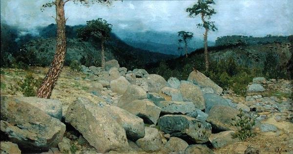 I Krimbergen, 1886 av Isaak Ilyich Levitan