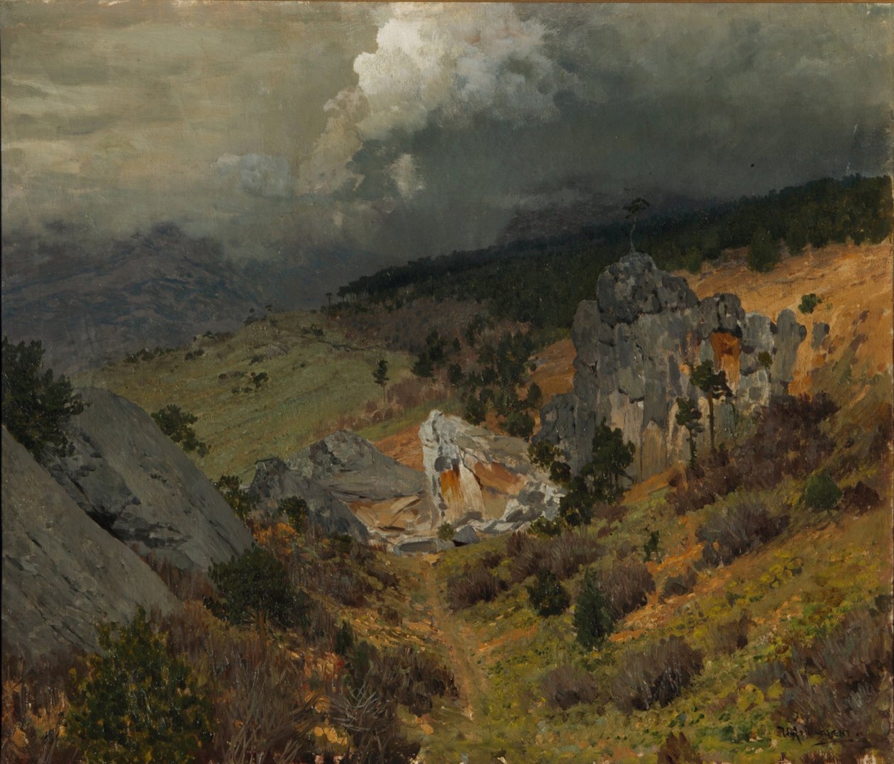 I Krim-bergen, 1886 av Isaak Ilyich Levitan