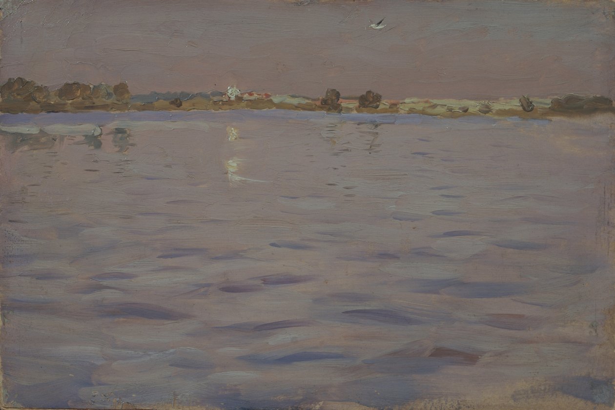 Sista solskenen. En sjö, 1898-1899 av Isaak Ilyich Levitan