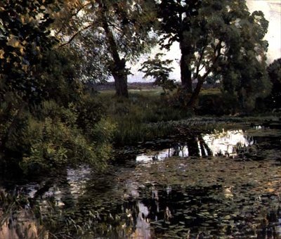 Den övervuxna dammen av Isaak Ilyich Levitan