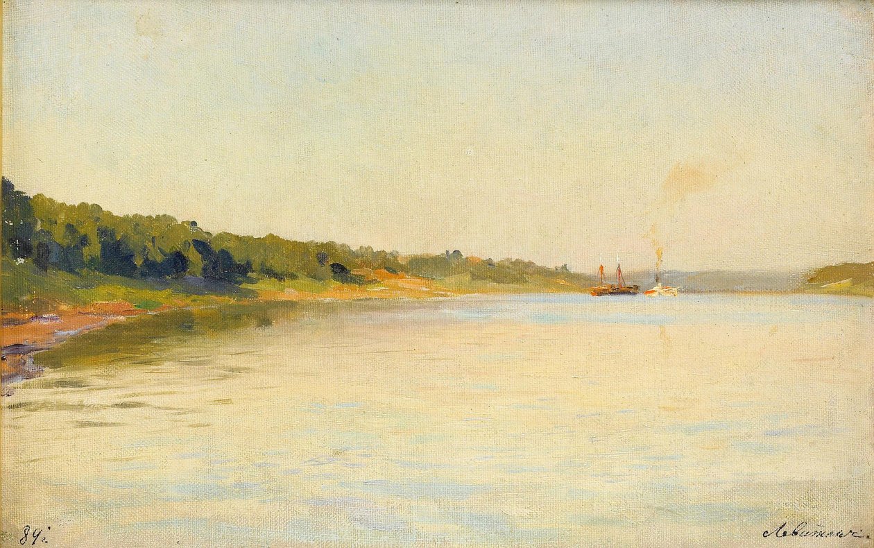 Volgaflodens strand, 1889 av Isaak Ilyich Levitan