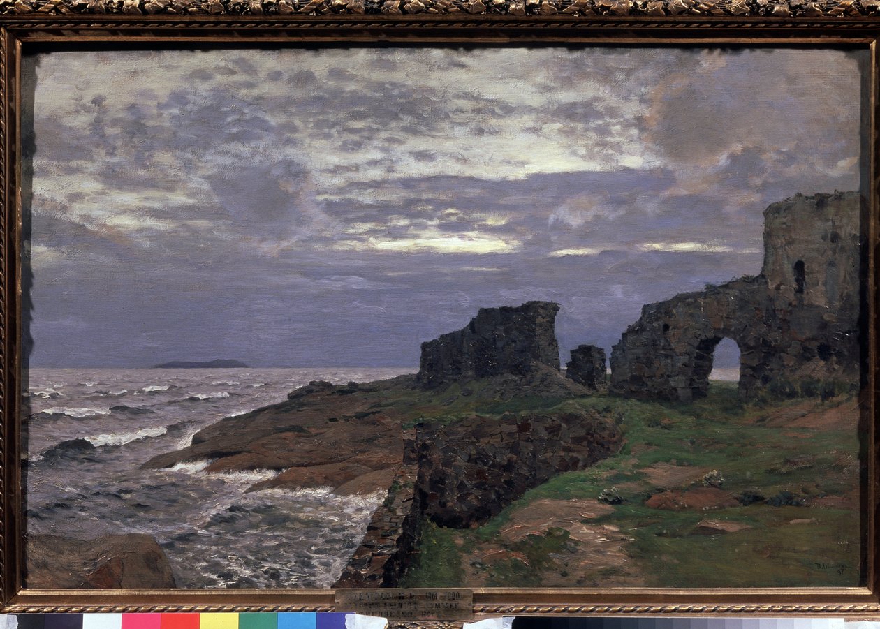 Remainders of the past, Twilight, Finland - Målning av Isaak (Isaac) Ilyich Levitan (1860-1900), olja på duk av Isaak Ilyich Levitan
