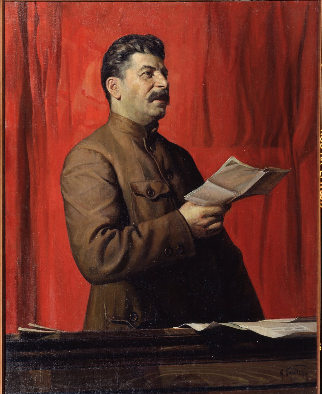 Porträtt av Stalin av Isaak Israilevich Brodsky