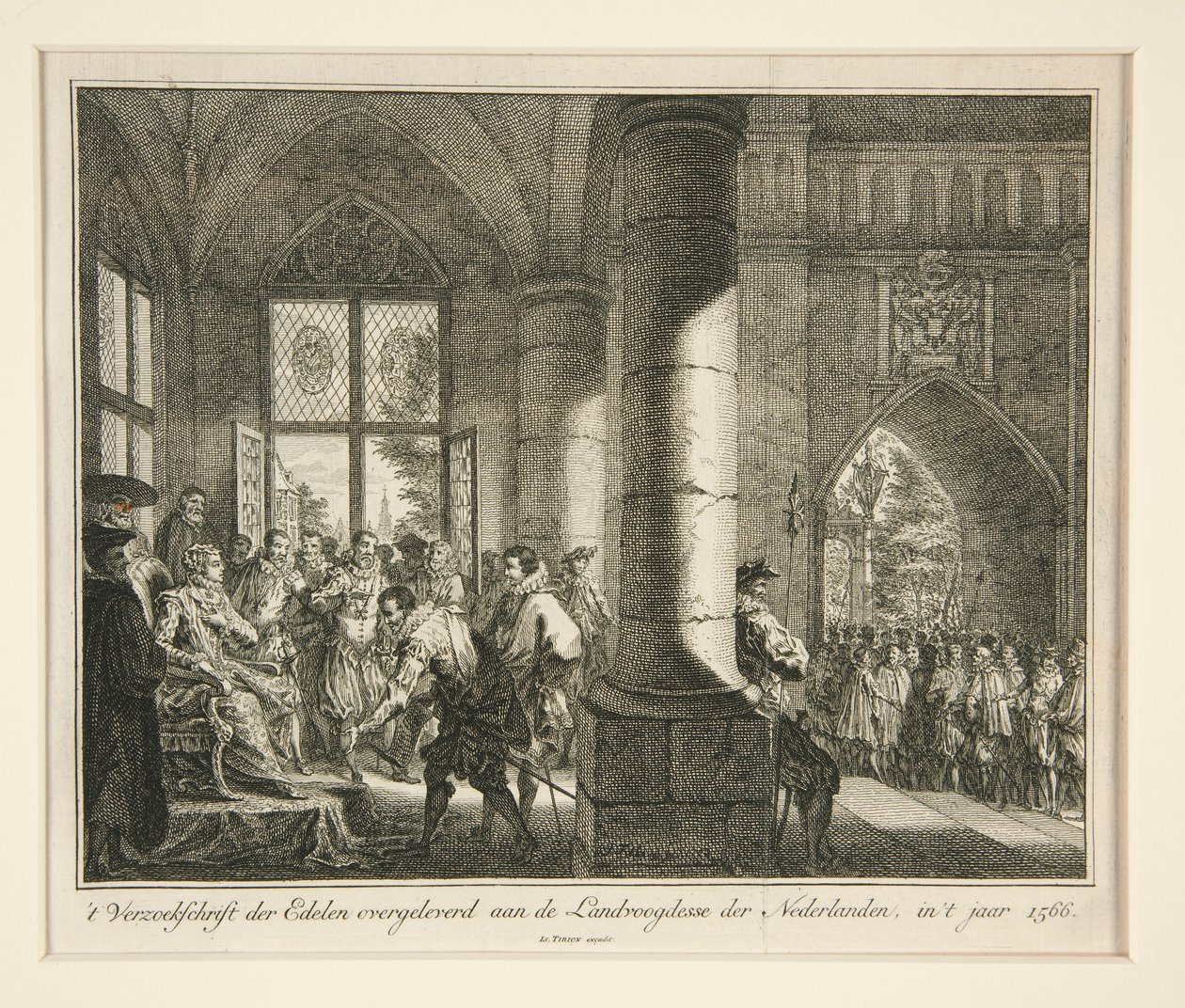 Petition of the Nobles överlämnad till guvernören i Nederländerna, i av Isaak Tirion