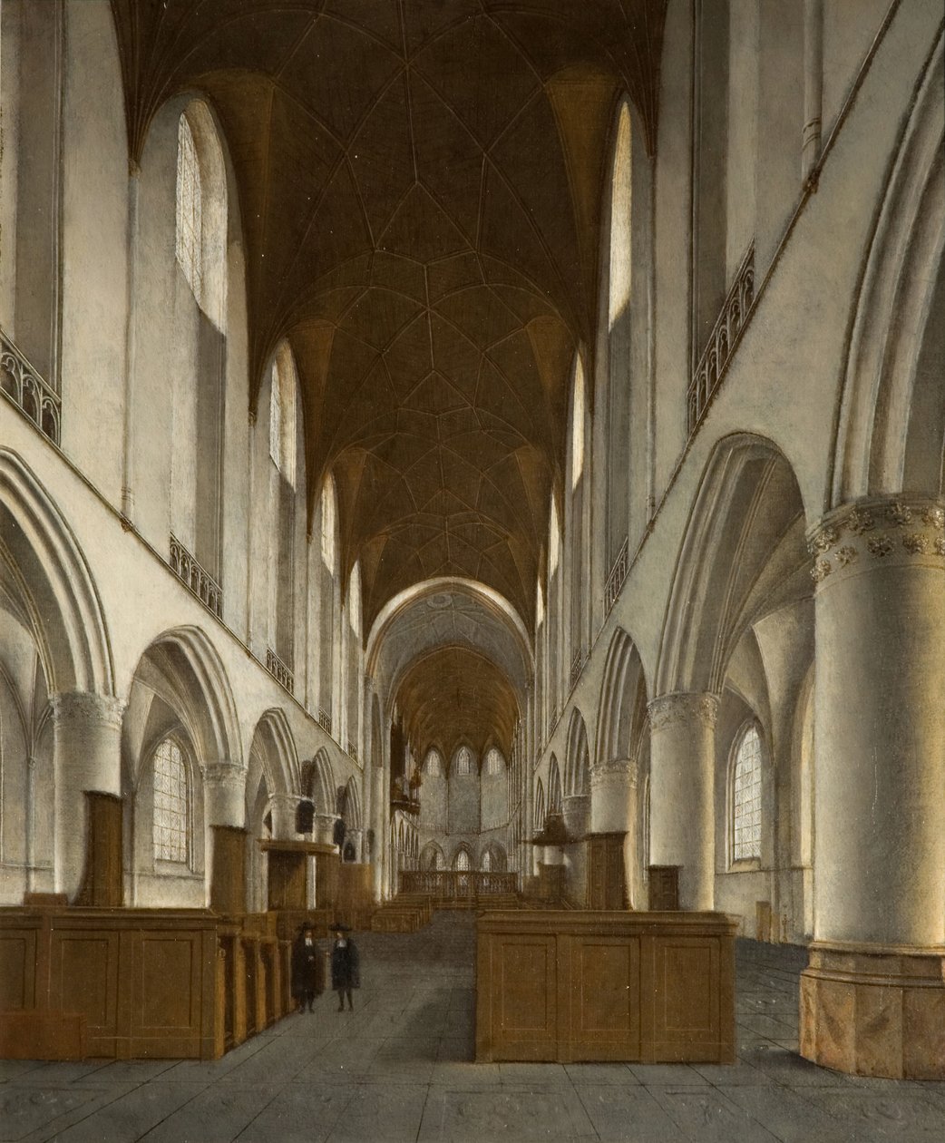 Interiör av Saint Bavo, Haarlem, 1680. av Isaak van Nickele
