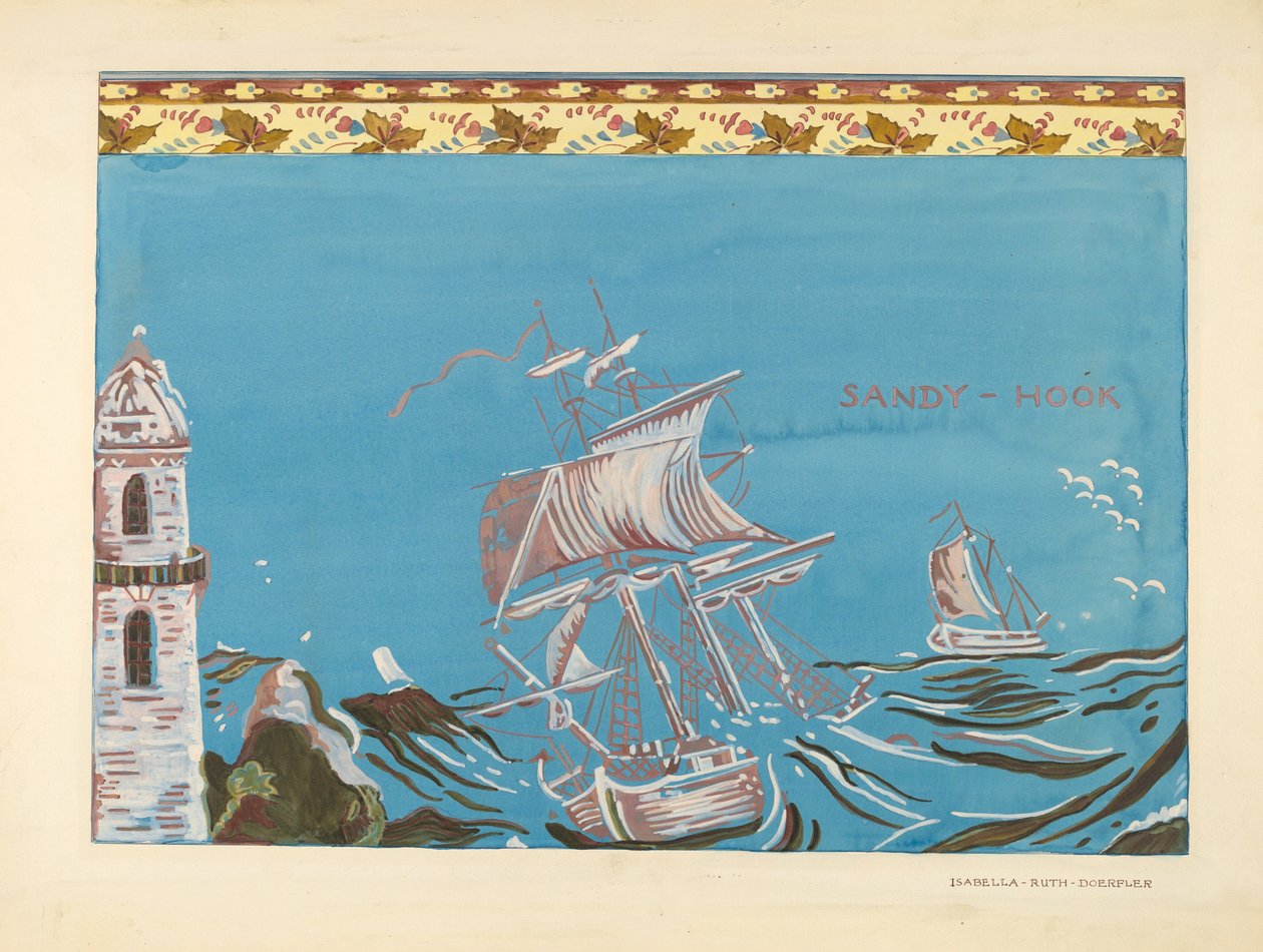 Bandbox Design, c. 1937. av Isabella Ruth Doerfler