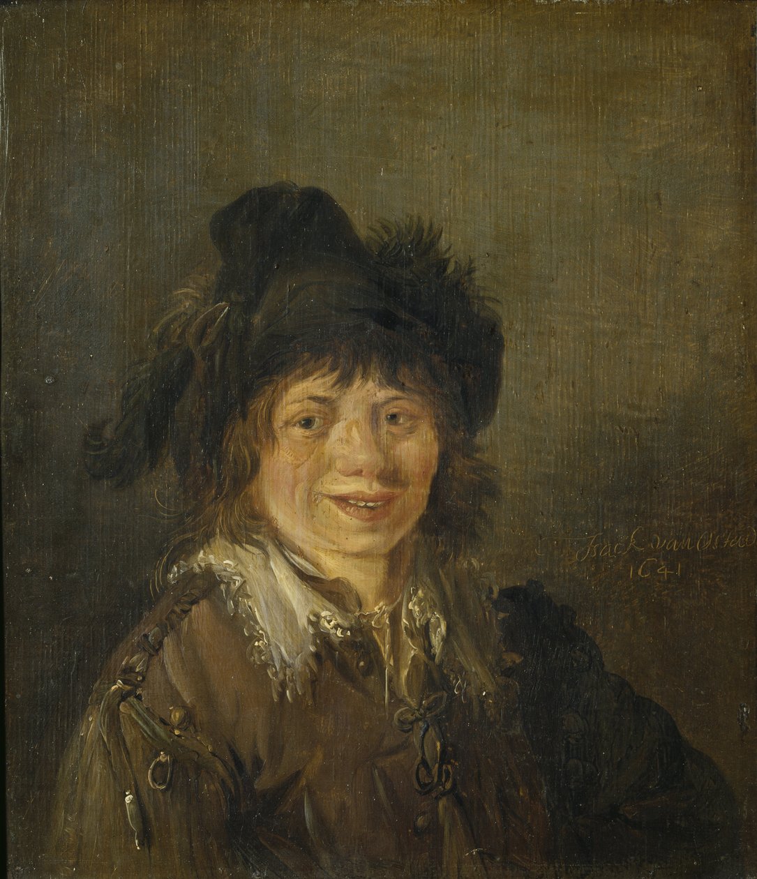 Autoportrait - Självporträtt, av Ostade, Isaac van . Olja på trä av Isack van Ostade