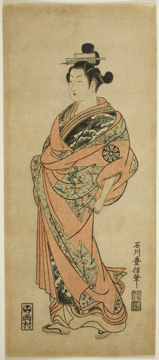Skådespelaren Nakamura Tomijuro I av Ishikawa Toyonobu