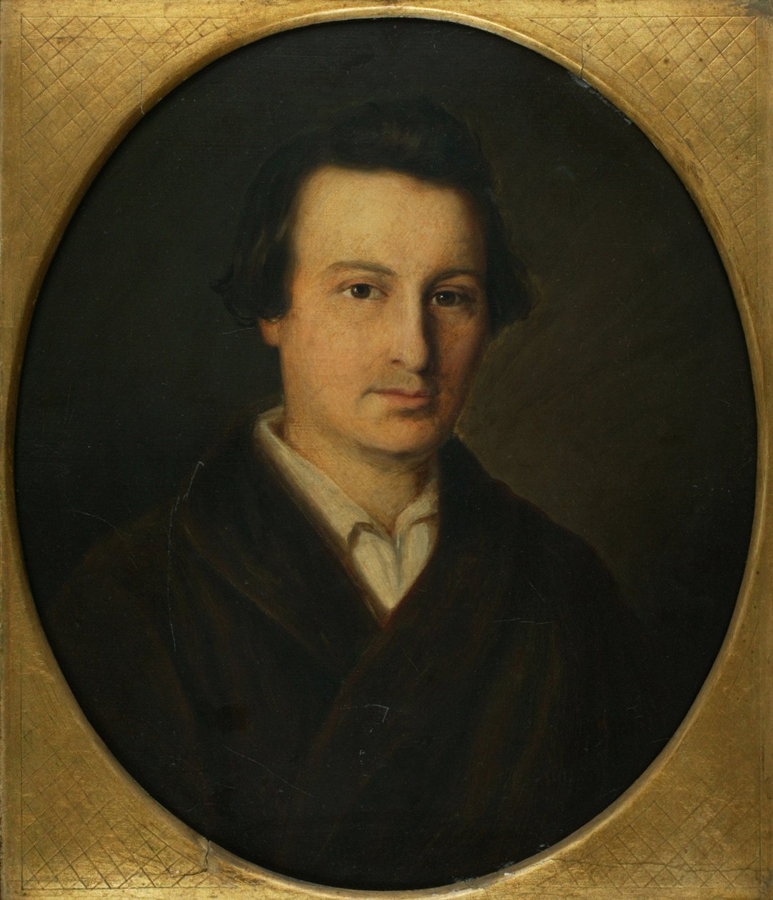 Porträtt av poeten Heinrich Heine 1797-1856, 1843 av Isidor Popper