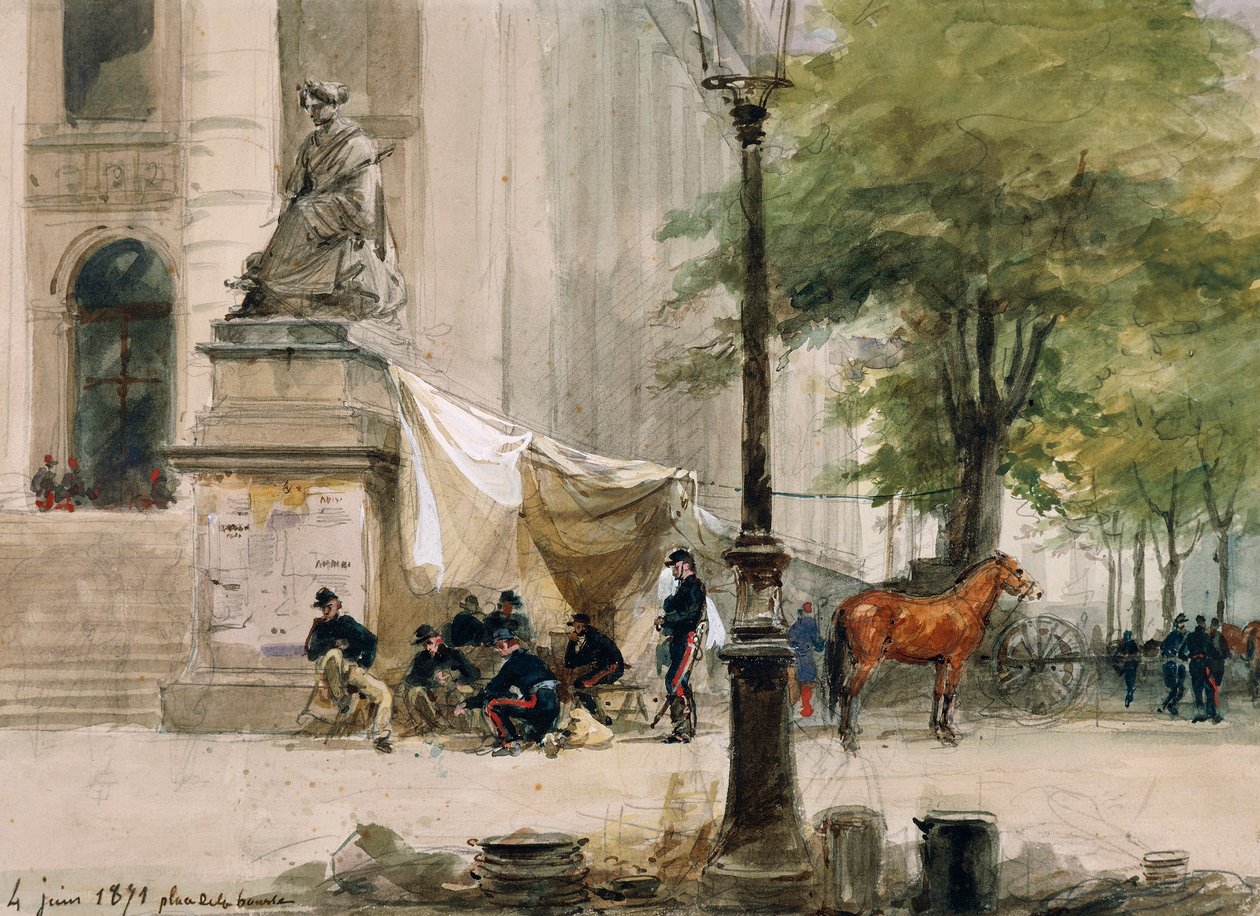 Läger på Place de la Boure, 4 juni av Isidore Pils