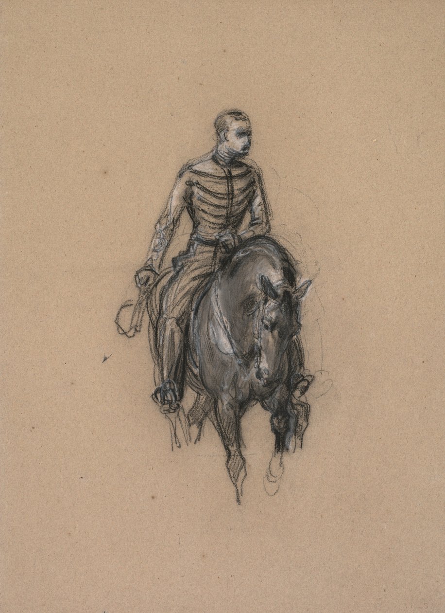 Soldat till häst, ca. 1860. av Isidore Pils