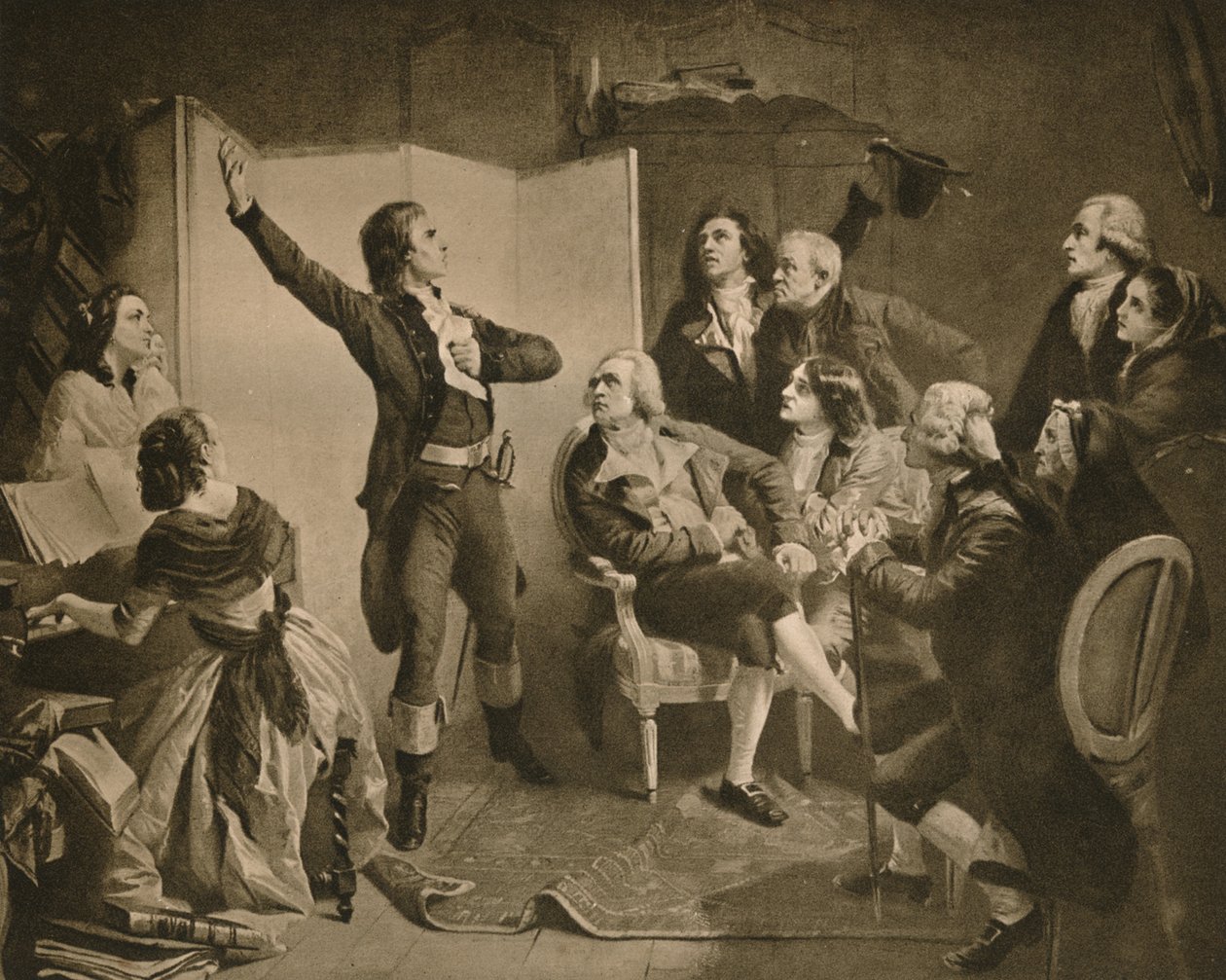 Den första sången av Marseillaise, 1895. av Isidore Pils