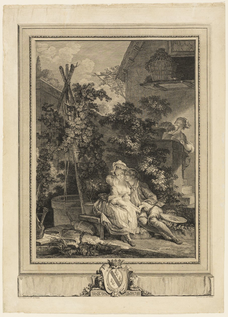 Den amorous trädgårdsmästaren av Isidore Stanislas Helman