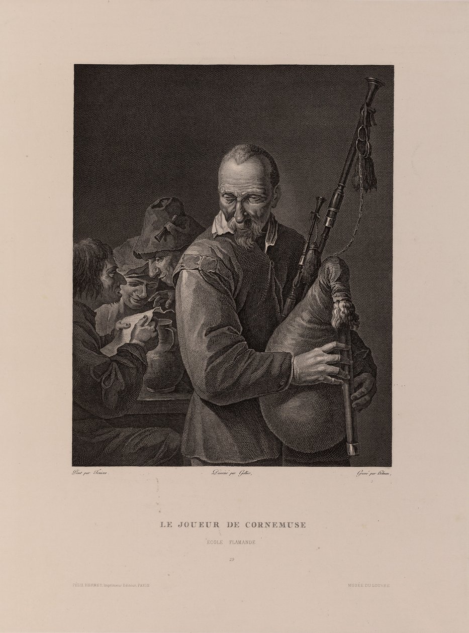 Säckpiparen av Isidore Stanislas Helman