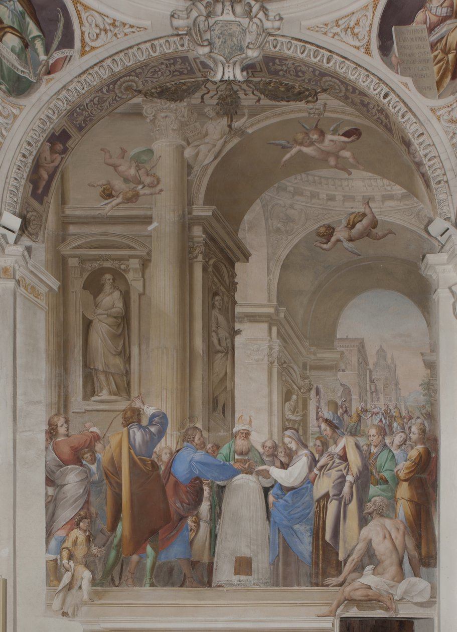 Jungfru Marias bröllop, 1634 av Isidoro Bianchi