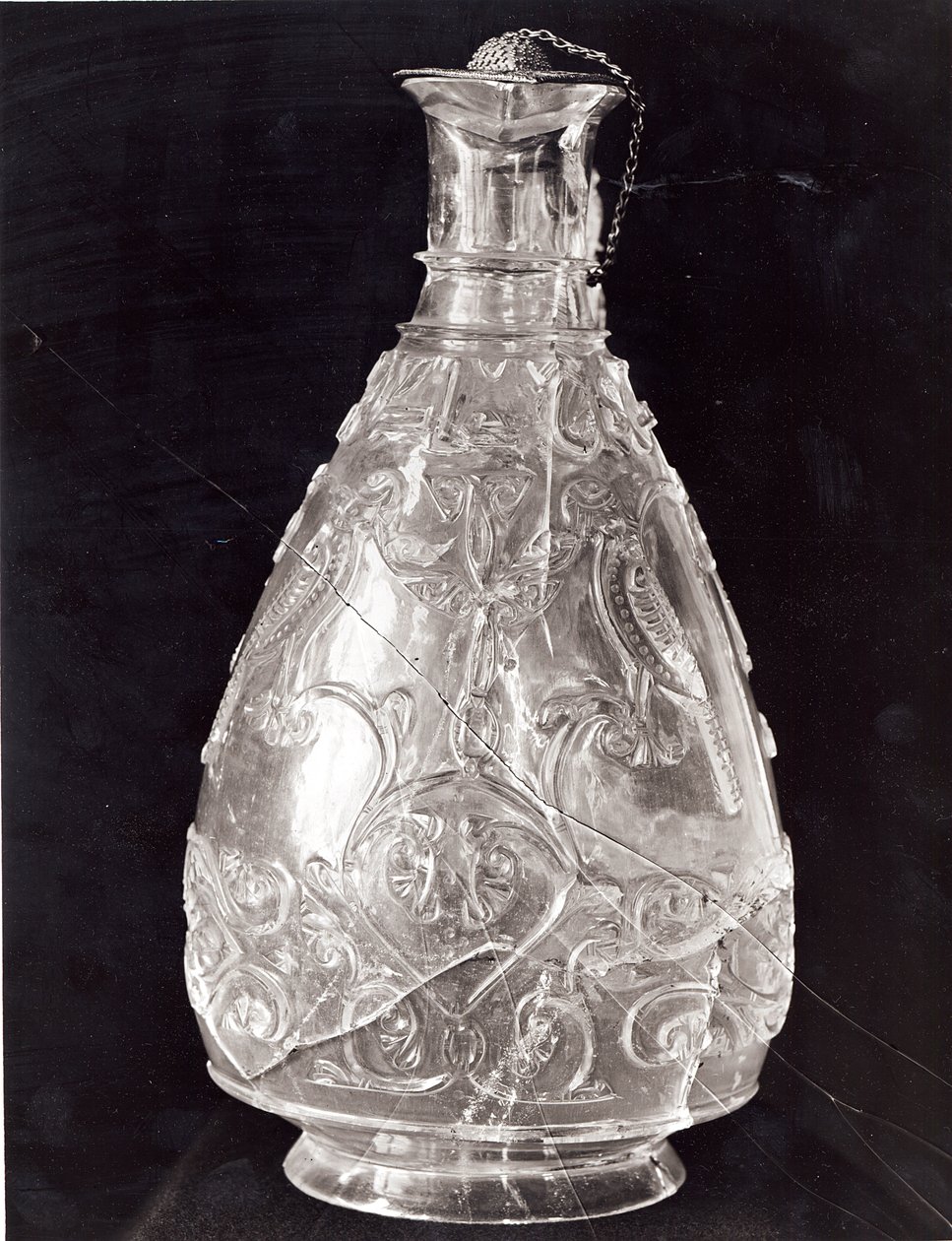 Ewer med fåglar från skattkammaren i Saint-Denis, egyptisk, fatimidperiod, sent 1000-tal (bergkristall) av Islamic School