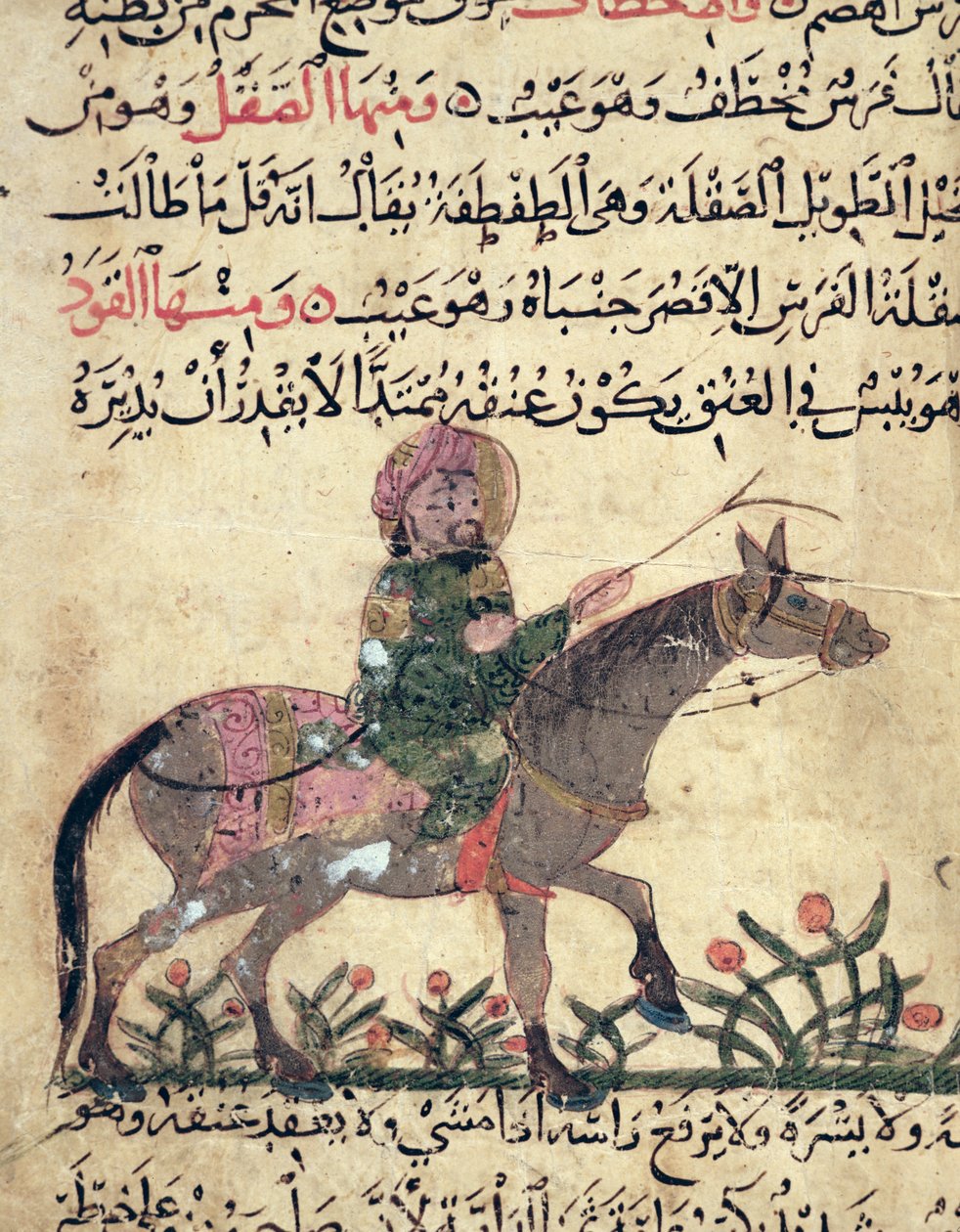 Häst och ryttare, illustration från 
