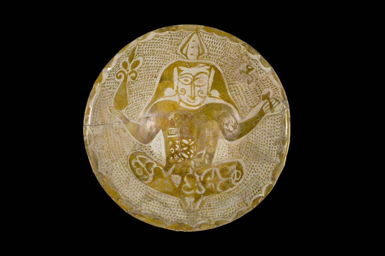 Glansskål, Irak, Abbasidperiod, 900-talet (lergods med lyster över glasyr) av Islamic School