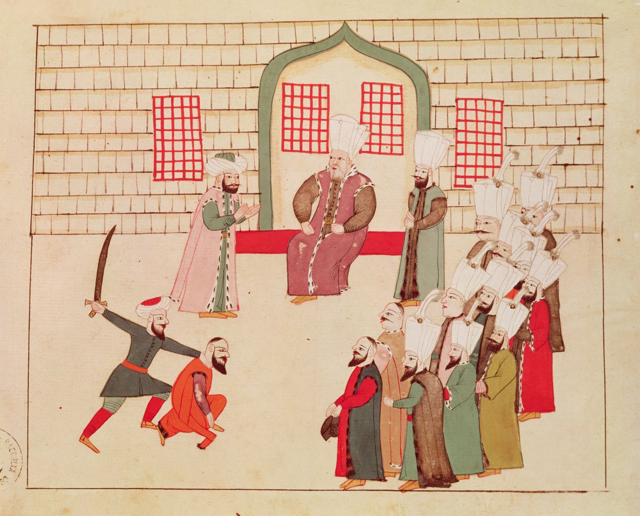 Ms 1671 En vesir som tittar på en avrättning av Islamic School
