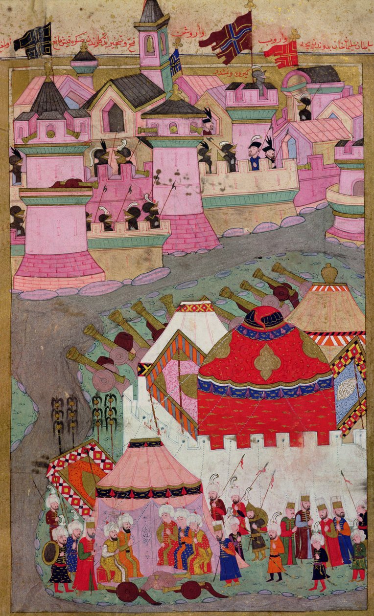 TSM H.1524 Siege of Vienna av Suleyman I (1494-1566) den magnifika, 1529, från 