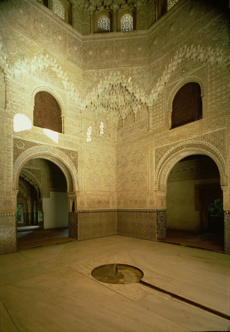 De två systrarnas rum (Sala de las Dos Hermanas) 1300-talet av Islamic School