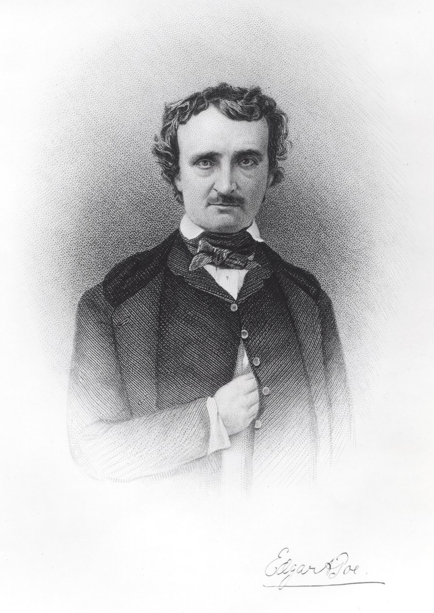 Porträtt av Edgar Allan Poe (1809-49) av Ismael Gentz