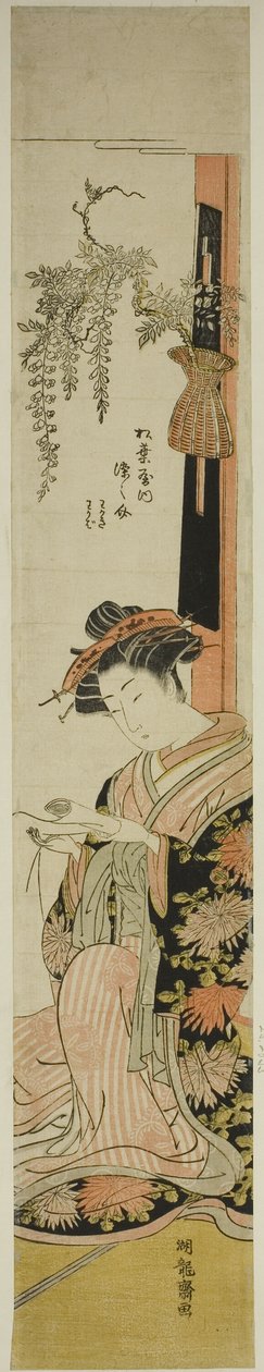 Courtesan Somenosuke från Matsubaya av Isoda Koryusai