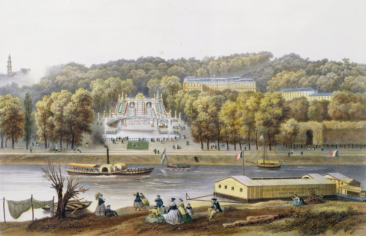 Palace och Park of Saint-Cloud av Isodore Laurent Deroy