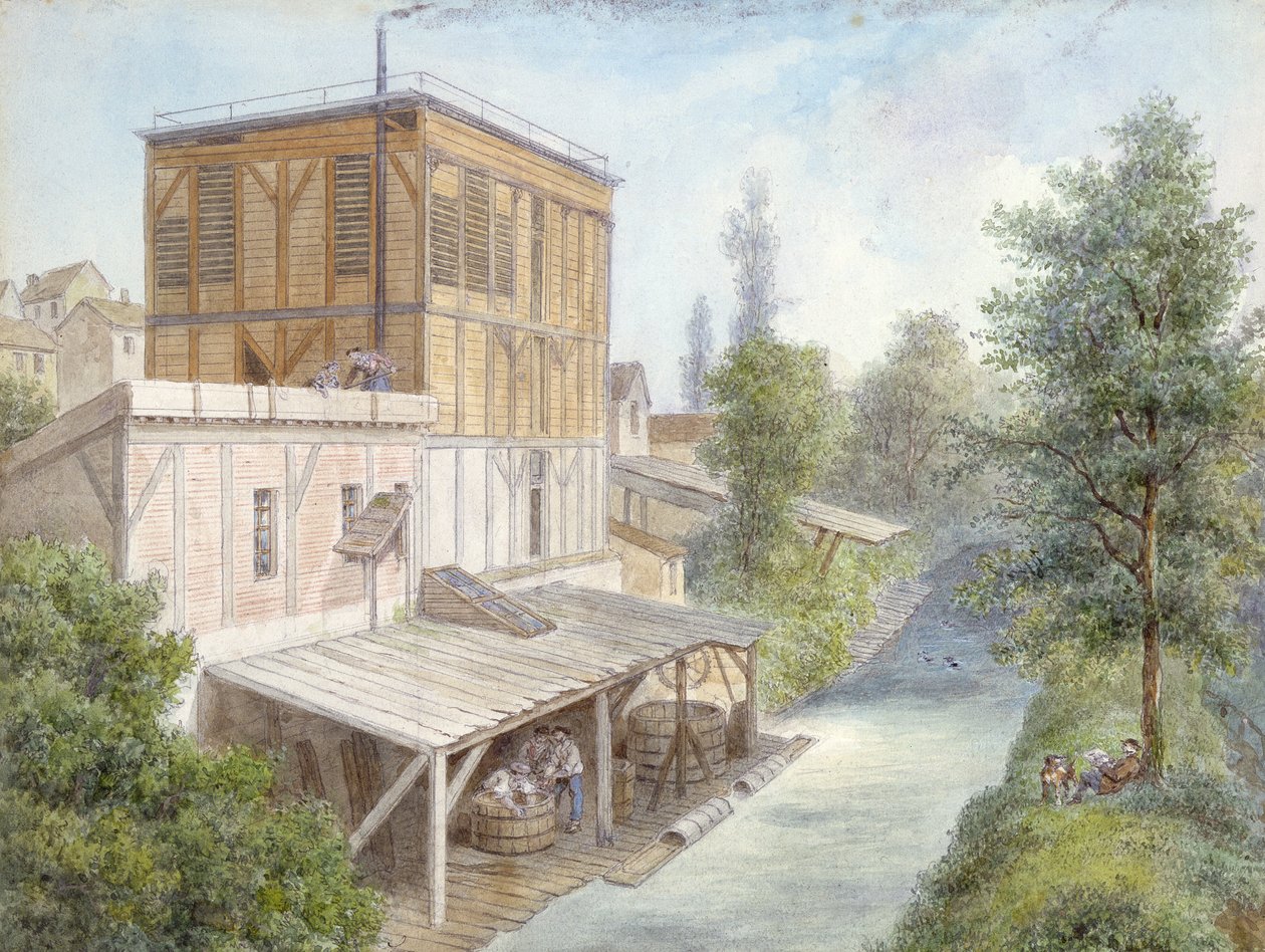 Bievre vid Gentilly, 1865 av Isodore Laurent Deroy