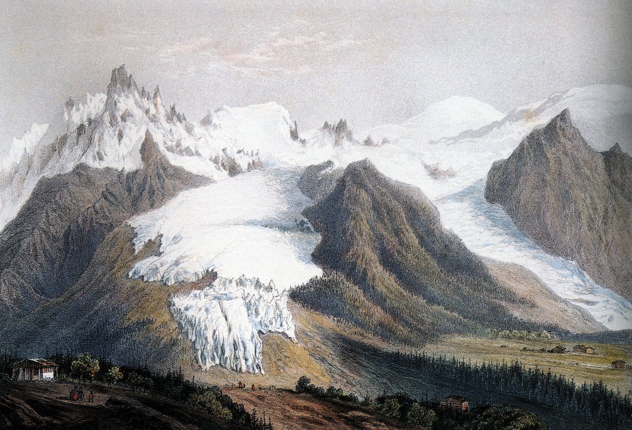 Mont-Blanc-massivet av Isodore Laurent Deroy