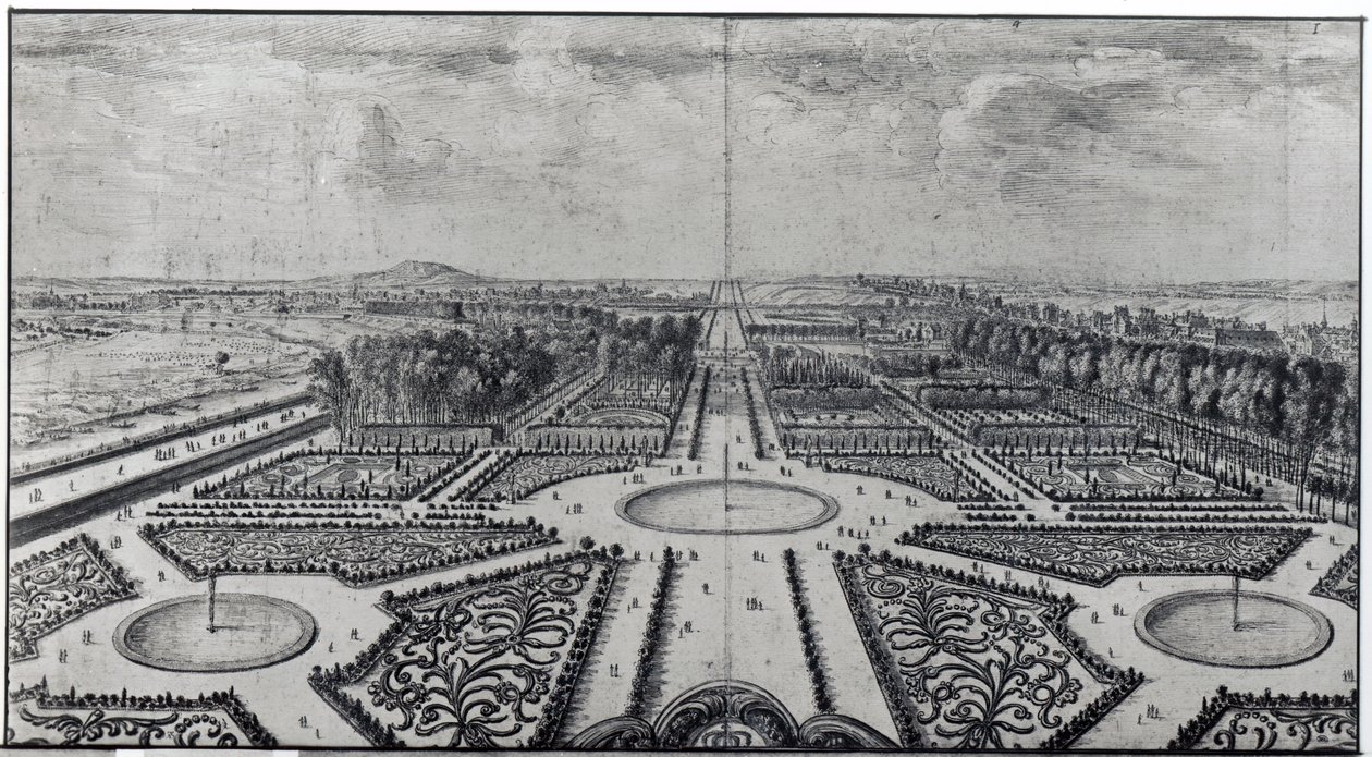 Tuilerieträdgården av Israël Silvestre the Younger