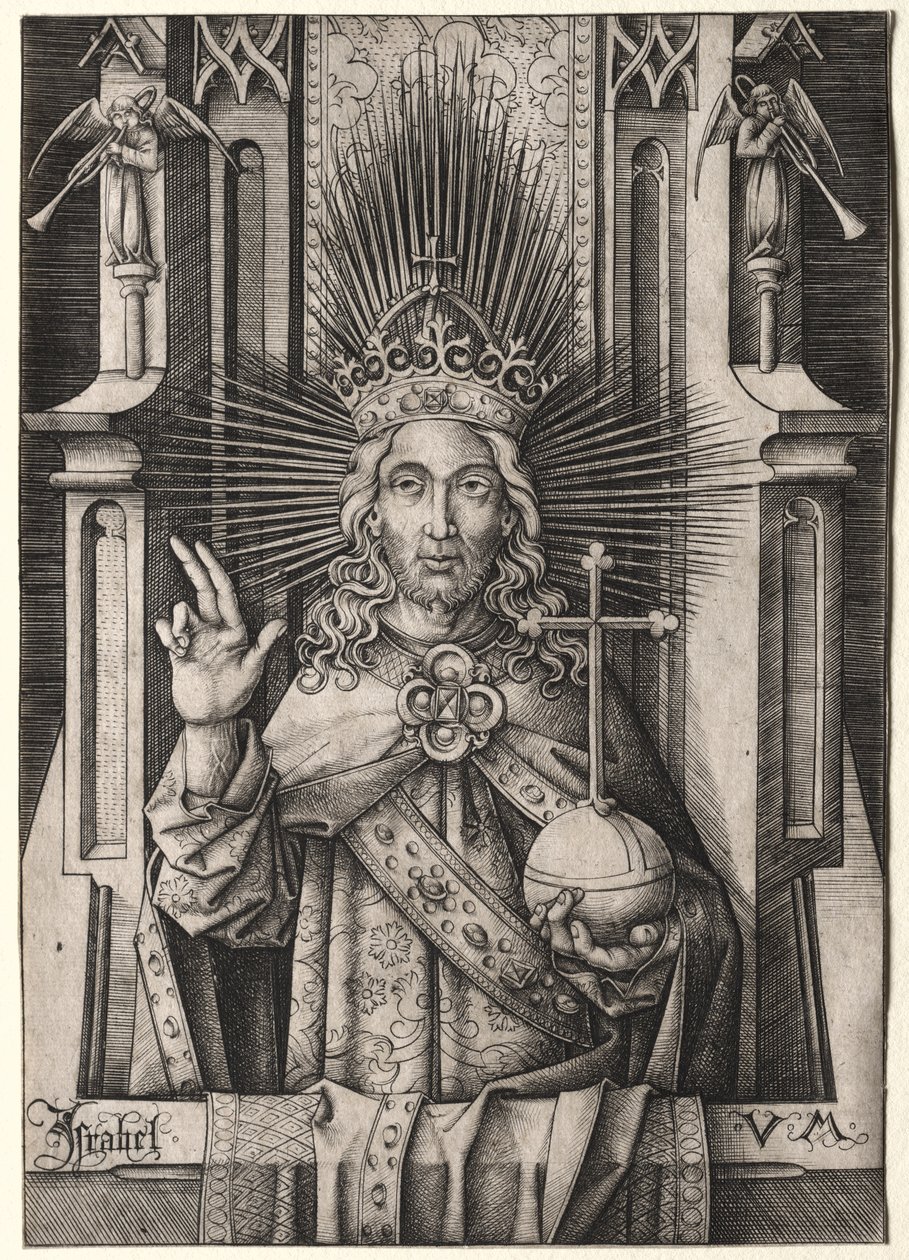 Kristus återlösaren (före Salvatore) av Israhel van Meckenem